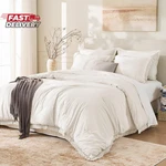Andency King Size Comforter Set Beige, 3 Pieces Boho Lightweight Tassel Fluffy. Fixed Price $65.23.