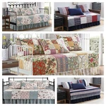 Chezmoi Collection 5-PIECE Pre-washed Cotton Patchwork Daybed Coverlet Set. Fixed Price $97.99.