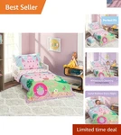 4 Piece Toddler Bedding Set - Soft Princess Comforter & Matching Sheets. Fixed Price $52.24.
