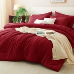 Cozylux King Comforter Set 7PC Dark Red. Fixed Price $104.99.