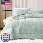 Yiyea Fluffy Queen Size Comforter Set Luxury Faux Fur Ultra Soft. Fixed Price $99.73.