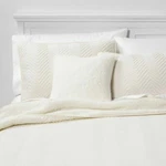 Calgary 4 Piece Sherpa Quilt Bedding Set, Full/queen, Cream. Fixed Price $39.99.