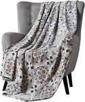 Vcny Throw Blanket Colorful Floral Medallion Design Coral Blush Yellow Beige. Fixed Price $21.99.