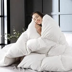 Luxury King Size Down Feather Comforter, Ultra Soft All Season Bedding. Fixed Price $96.99.