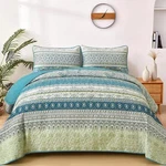Wongs Boho Stripe Quilt Set-lightweight Microfiber All Season Bedspread Coverlet. Fixed Price $60.29.