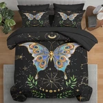 Pamnest Comforter Set Twin Size, Gothic Butterfly Moon 5 Pcs Bedding Kids An. Fixed Price $82.42.