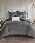 510 Design Jenda 8-PC. Comforter Set, King, Grey, Nwt. Fixed Price $59.88.