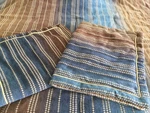 Croscill King Comforter Set Southwest Striped Textures Blue Brown Tone 2 Shams. Fixed Price $147.99.