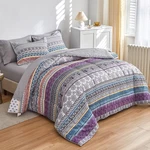 Bohemian Queen Bed In Bag Set - Colorful Reversible Comforter & Sheets. Fixed Price $78.99.