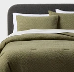 King Boucle Comforter Set Green - Threshold New. Fixed Price $65.00.