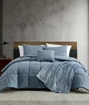 Kenneth Cole New York Solid Washed 5-PC. Comforter Set, King-twilight T4104259. Fixed Price $64.95.