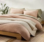 Full/queen Textured Chambray Cotton Duvet & Sham Set Warm Brown - Casaluna New. Fixed Price $120.00.