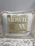 Charter Club Premium White Down Full Queen Comforter Medium Weight W/stains. Fixed Price $98.99.