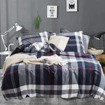 Cottonight Navy Plaid Comforter Set Full Dark Blue Bedding. Fixed Price $125.78.