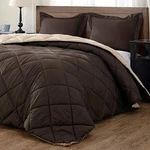 Lightweight Solid Comforter Set () With 2 King Spanish Brown/chatham Tan. Fixed Price $69.29.