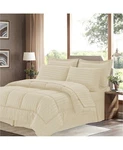Sweet Home Collection Dobby Stripe Embossed 6-PC. Comforter Set Twin Beige. Fixed Price $58.83.
