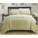 Chic Home Chiron 3-PIECE Solid Comforter Set, Queen, Camel. Fixed Price $142.95.