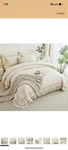 Angyiun Full Beige Comforter Set 3PC Fluffy Shabby Envelope Closure. Fixed Price $40.00.