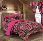 Hi Viz Hot Pink Sheet Set!! Queen Size Bedding 6 Pc Camouflage No Comforter. Fixed Price $43.23.