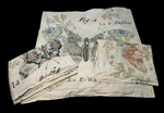 Pottery Barn Butterfly Script Pillow Case Set 2 Std Shams + 1 Euro Rare. Fixed Price $129.99.