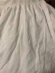 Simply Shabby Chic White Cotton Bed Skirt. Dust Ruffle. 15 "drop. Split Queen. Fixed Price $17.99.