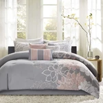 Madison Park Sateen Cotton Comforter Set, Breathable, Soft Cover, Modern Print,. Fixed Price $105.79.
