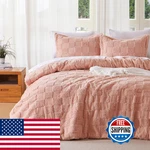 Joiedomi Tufted Queen Comforter Set 3 Pieces Coral Pink Boho Bedding. Fixed Price $51.10.