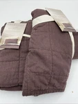 Casaluna Heavyweight Linen Blend Set Of 2 Sham Standard Size Dark Fig Brown. Fixed Price $24.95.