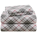 Codi 100% Cotton Flannel Sheets Size, Soft Printed Bed Queen, Red Plaid. Fixed Price $60.15.