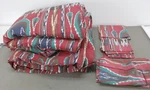 Cannon Royal Family Red Southwestern Queen Bed Comforter 80"X82" & 5 Pillowcase. Fixed Price $49.99.