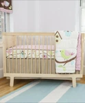 New Skip Hop Sweet Birdhouse 3 Piece Crib Bedding Set (sheet, Comforter, Skirt). Fixed Price $49.99.
