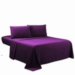 4-PIECE Purple Queen Size Bed Set Comfortable Room. Fixed Price $36.99.