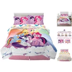 Vibrant Reversible My Little Pony Comforter & Sheet Set Full Beds, 5-PIECE. Fixed Price $166.99.
