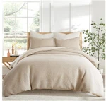 Levtex Home - Cloud Waffle Cream King Cal Comforter Set Taupe (106 94). Fixed Price $106.19.