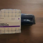 Twin Plaid Sheet & Solid Black Comforter Set- Kids Room. Fixed Price $31.49.