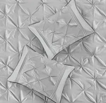 Gray Piedmont Pieced Comforter Set With Pillows. Fixed Price $69.99.