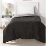 Amazon Basics Comforter Twin/twin Xl, Reversible Lightweight Black & Gray. Fixed Price $21.25.