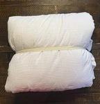 Pottery Barn Teen Washed Cotton Ruffle Stripe F/q Comforter Powdered Blush New!. Fixed Price $130.00.