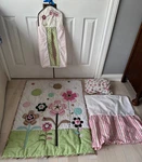 Circo Floral Flower Baby Crib Bedding 4 Pc Set Comforter, Sheet, Skirt, Diaper. Fixed Price $59.99.