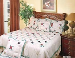 Victoria Crochet Roses Queen Comforter Set 7PCS New Creative Linens 8024E. Fixed Price $89.99.
