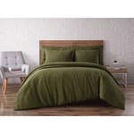 Brooklyn Loom Full/queen Linen Moss Duvet Cover Set Green. Fixed Price $82.99.