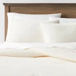 Threshold Velvet Comforter Set Modern Solid Suitable Year-round, Cream, King. Fixed Price $39.99.