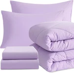 Ntbay Twin Comforter Set With Sheets, 5 Pieces Soft And Breathable Bedding. Fixed Price $62.69.