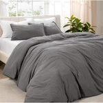 Ultra-soft Easy Care Washed Duvet Cover & Sham Set By Bare Home. Fixed Price $37.19.
