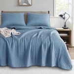 Kasentex Quilt-bedding-coverlet-blanket-set, Machine Washable, Ultra Soft,. Fixed Price $94.29.