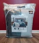 Ugg Brody Full Queen 5 Piece Reversible Comforter Shams Throw Pillow Set- Green. Fixed Price $185.00.