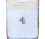 Lauren Ralph White Premium Cotton Estate Blanket Textured Weave King. Fixed Price $139.99.