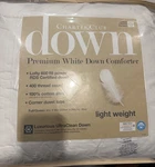 Charter Club White Down Lightweight Comforter, Full/queen, Exclusive Nwt $360. Fixed Price $230.00.