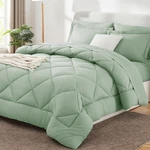 Cozylux 7 Piece Full Comforter Set Sage Green. Fixed Price $89.99.