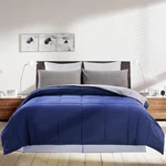 Downcool Comforter Twin Size Reversible Duvet Insert Bluegrey All Season Blanket. Fixed Price $9.99.